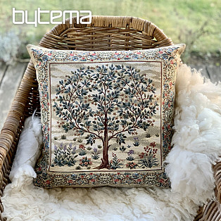 Tapestry pillowcase TREE OF HAPPINESS beige