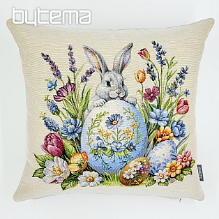 Tapestry pillowcase HARE AND BLUE EGGS