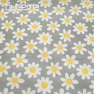 Decorative fabric DAISIES GREY