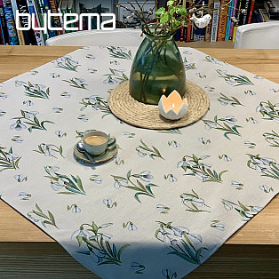 Tapestry tablecloth and scarf SNOWDROPS