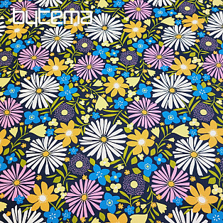 Cotton fabric DAISIES