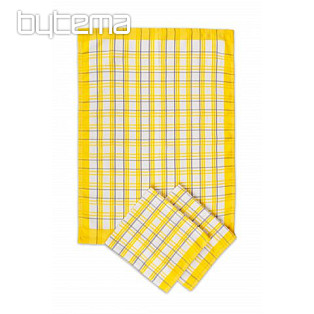 Towels Traditional checkered yellow 50x70cm 3pcs