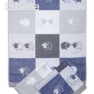 Towels SHEEP colored cube blue 3pcs