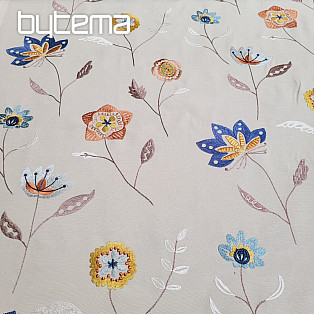 Embroidered decorative fabric flowers RICHMOND multi