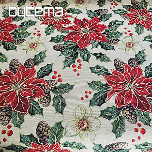 Tapestry fabric CHRISTMAS ROSE