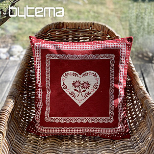 Gobelin cushion cover SELSKÁ JIZBA red