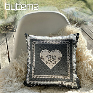 Tapestry cushion cover SELSKÁ JIZBA gray