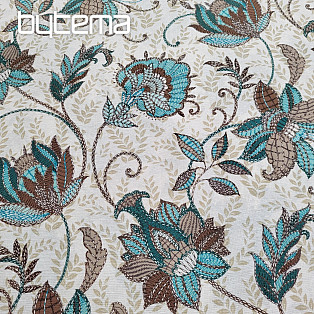 Decorative fabric  DORKA turquoise