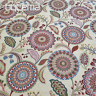 ARCADIA MANDALA FLOWERS tapestry fabric