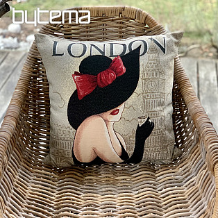 Tapestry cushion cover LADY LONDON