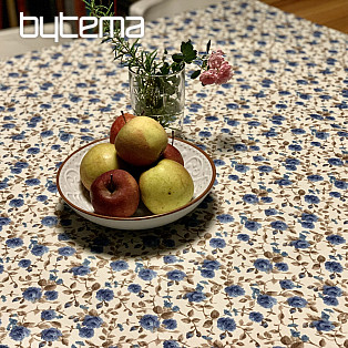 LAURA tablecloth - small blue flowers