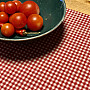 IBIZA red tablecloth