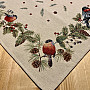 Tapestry tablecloth and scarf BIRD bullfinch