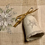 Embroidered Christmas tablecloths and scarves Silver Star