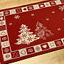 Table setting Christmas tree red