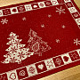 Table setting Christmas tree red