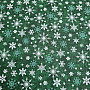 Cotton fabric CHRISTMAS GREEN FLAKES II