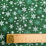 Cotton fabric CHRISTMAS GREEN FLAKES II