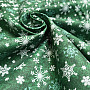 Cotton fabric CHRISTMAS GREEN FLAKES II