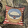 Tapestry cover for a pillow Nautical cap