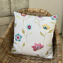 Embroidered pillow cover RICHMOND white