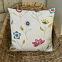 Embroidered pillow cover RICHMOND white