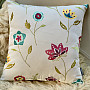 Embroidered pillow cover RICHMOND white