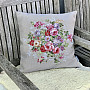 Tapestry cushion cover FLOWER BEIGE