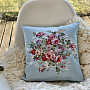 Tapestry cushion cover FLOWER BLUE