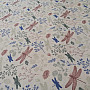 Decorative fabric Gray dragonflies