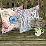 Cushion cover Izaro purple-turquoise