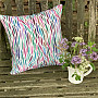 Cushion cover Izaro purple-turquoise