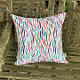 Cushion cover Izaro purple-turquoise