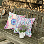 Cushion cover Izaro purple-turquoise