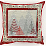 Christmas tapestry cover RED TREES