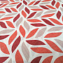 Decorative fabric Coord leaves red