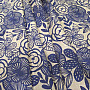 Decorative fabric PIPO BLUE FLOWER