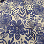 Decorative fabric PIPO BLUE FLOWER