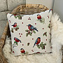 Tapestry cushion cover WINTER BIRD