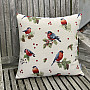 Tapestry cushion cover WINTER BIRD