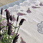 Tapestry tablecloth and shawl LAVENDER LACE