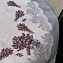 Tapestry tablecloth and shawl LAVENDER LACE