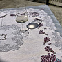 Tapestry tablecloth and shawl LAVENDER LACE