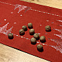 Embroidered Christmas tablecloth and scarves RED TREES