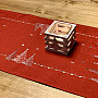 Embroidered Christmas tablecloth and scarves RED TREES