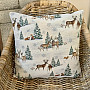 Christmas tapestry cover ANIMALS NEAR THE TREE