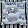 Christmas tapestry cover CHRISTMAS LANDSCAPE II