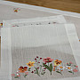 Embroidered tablecloth and shawl GARDEN FLOWERS