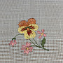 Embroidered tablecloth and shawl GARDEN FLOWERS