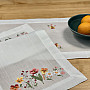 Embroidered tablecloth and shawl GARDEN FLOWERS